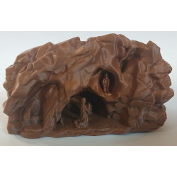 Grotte miniature de Lourdes 10 cm | Vierge Marie et Bernadette