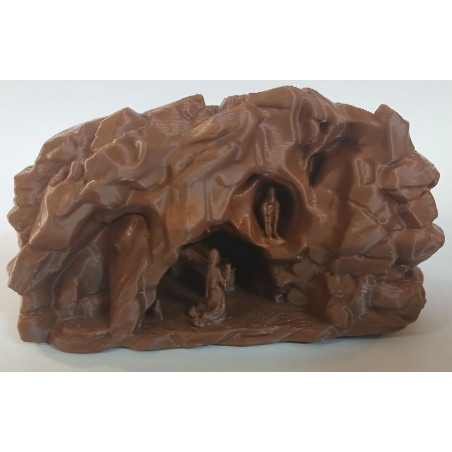 Grotte miniature de Lourdes 10 cm | Vierge Marie et Bernadette