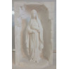 Vierge de Lourdes 25 cm avec chapelet | Statue religieuse