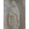 Vierge de Lourdes 25 cm avec chapelet | Statue religieuse