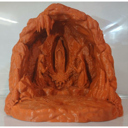 Grande reproduction 3D de la Grotte de Lourdes | Statue Notre-Dame
