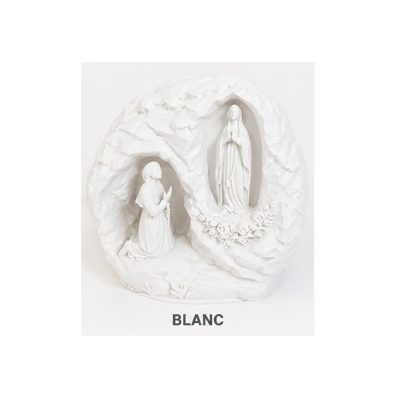 Grotte de Lourdes 19 cm | Vierge Marie et Sainte Bernadette